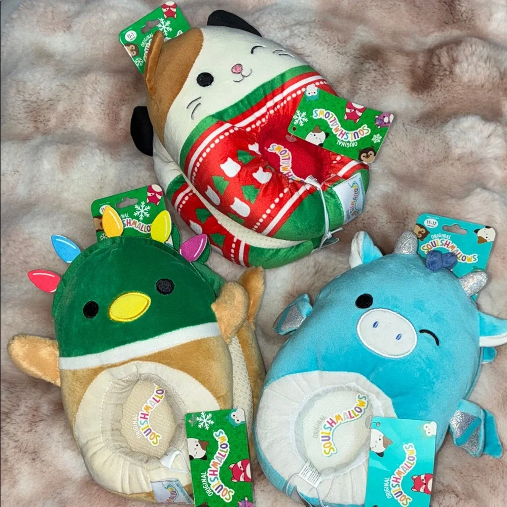 (1) Choice of Squishmallow kids slippers